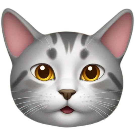 Cat having heat emoji