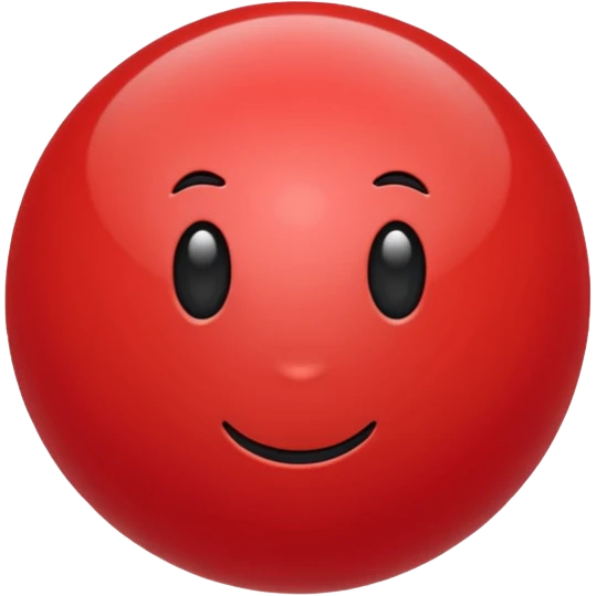 red plastic ball emoji