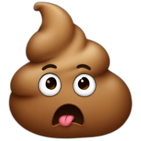 confused poop emoji