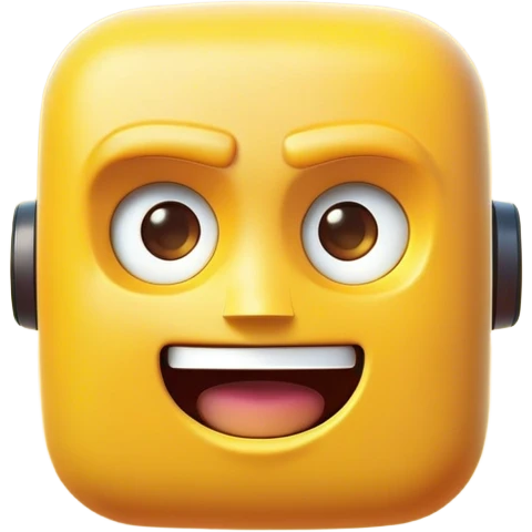 Clash of Clans aesthetic: Cinematic Playful Kinect Sensor Portrait Emoji, rendered in a 3D vector-style similar to standard emojis with minimal shading and bold, simplified shapes. A compact, distinct form with signature details, softly glowing with a modern gaming energy charm. Simplified yet unmistakably iconic, highly detailed and consistent, glowing with a soft radiance and high shine. Stylized with a touch of next-gen innovation and a soft glowing outline, capturing the essence of a beloved gaming relic with a friendly, playful manner! emoji