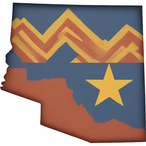 The shape of the State of Arizona emoji