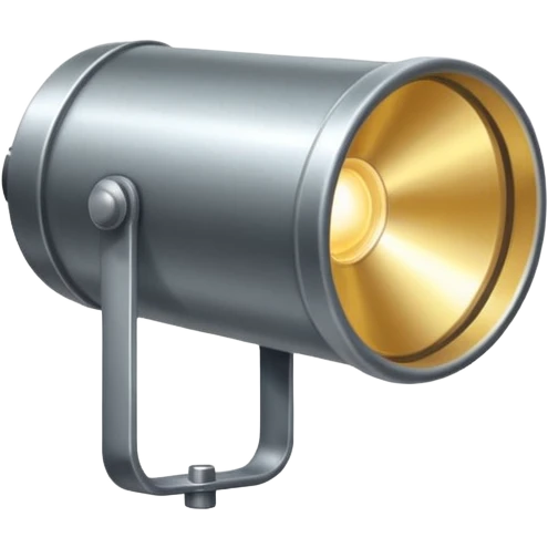 theatre spotlight seen from the side  emoji