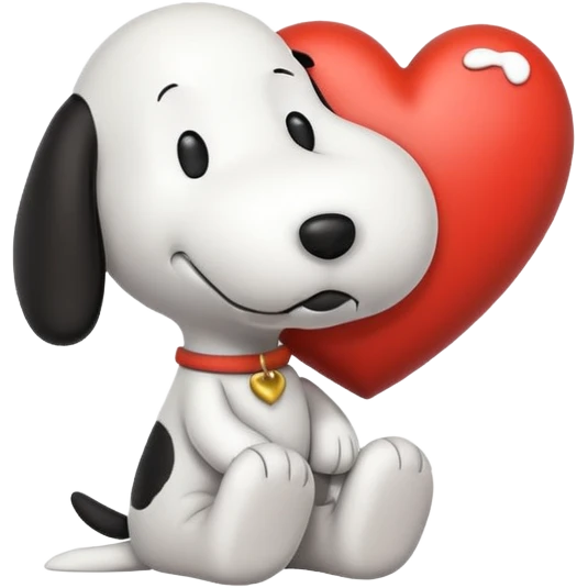 Snoopy heart emoji