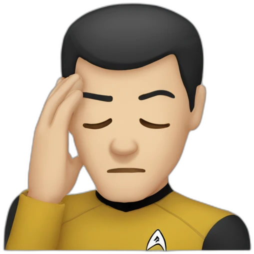 Star trek Facepalm emoji