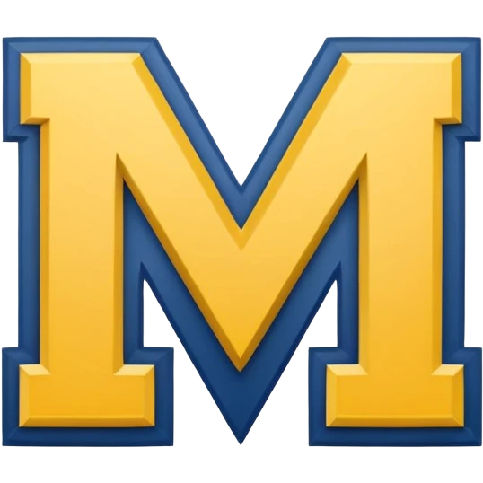 make an emoji of the michigan logo emoji