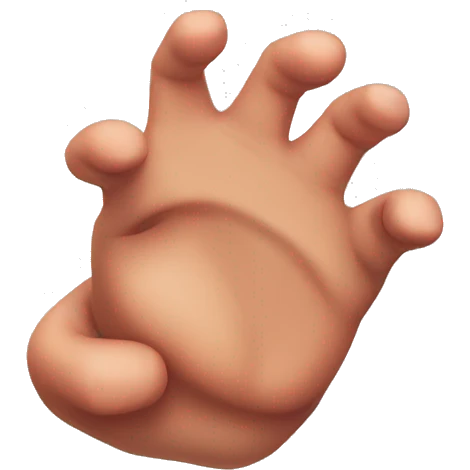 knuckles hand emoji