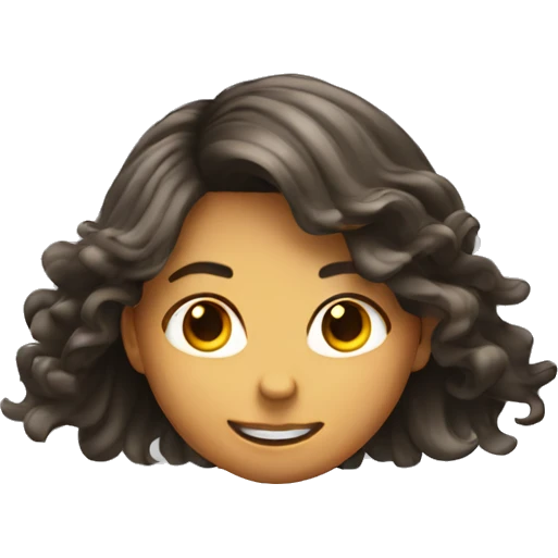 Flipping hair with hand girl emoji