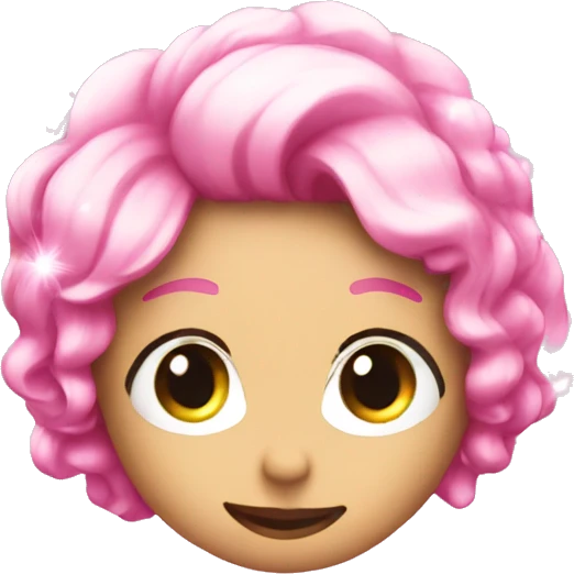 Pink sparkles emoji