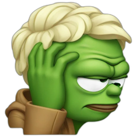 Facepalm pepe emoji