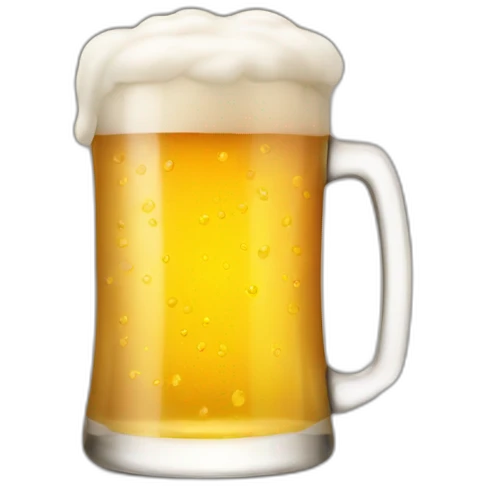 smiling small beer emoji