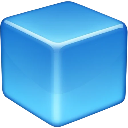 Cube BLUE  emoji