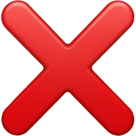 red X emoji