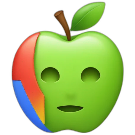 apple and google logo combined emoji