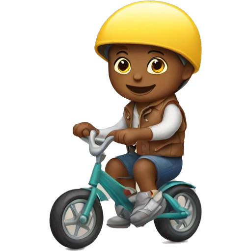baby riding a bike emoji