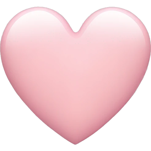Light pink heart emoji