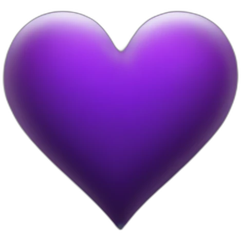 Black and purple heart emoji