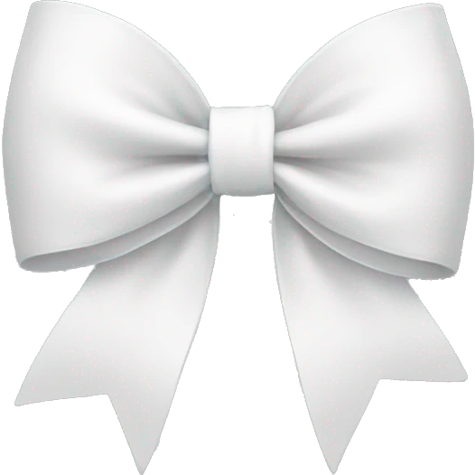 white bow emoji