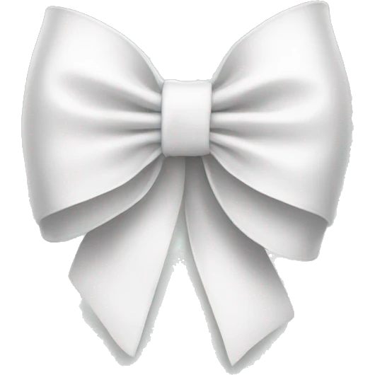 White bow emoji