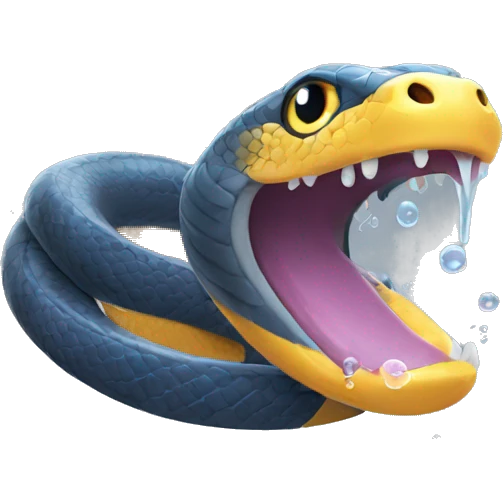 Cobra bubbles emoji