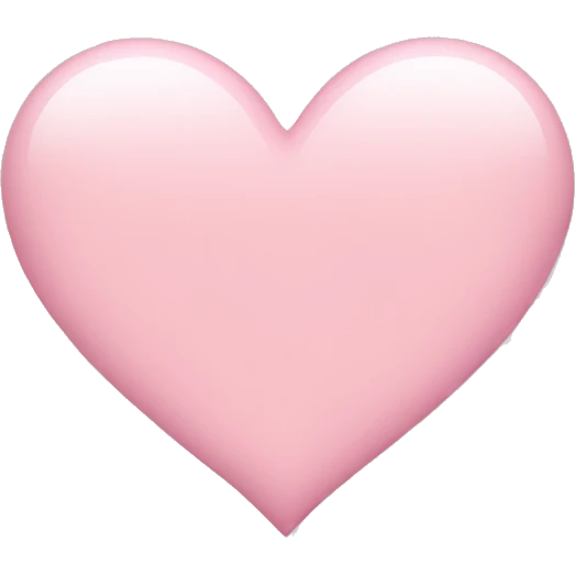 Light pink heart emoji