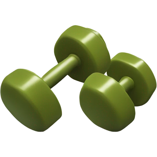 olive dumbbells emoji