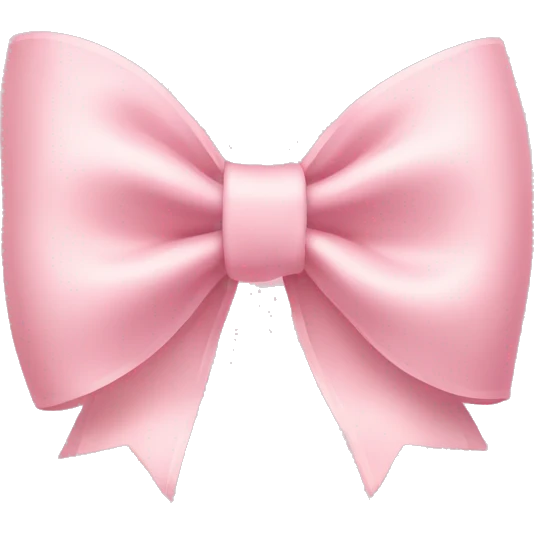 light pink bow on light pink bow emoji
