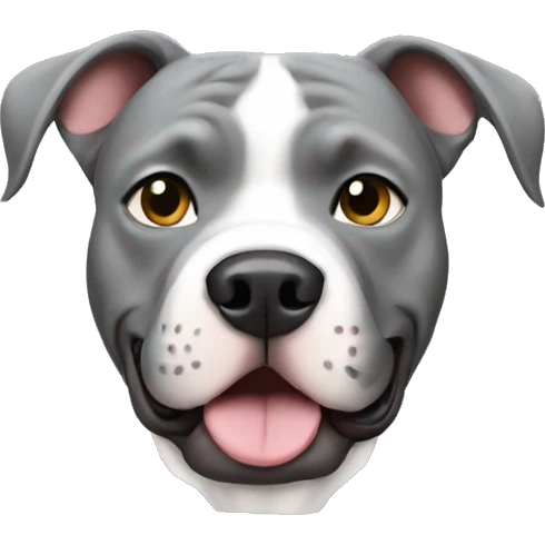 Gray pitbull emoji