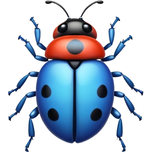 blue ladybug emoji