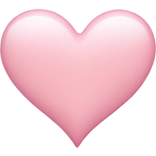 Light pink heart  emoji
