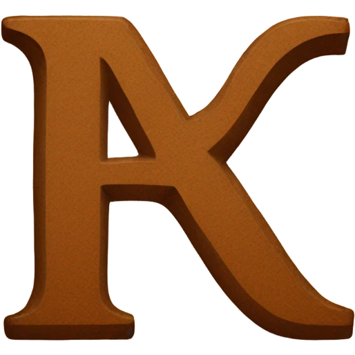 brown letter emoji