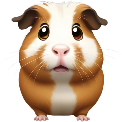 Guinea pig scared emoji