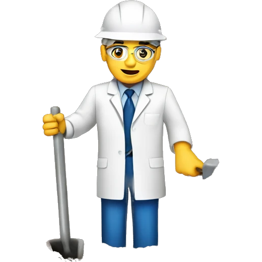 Healthcare ceo digging hole emoji