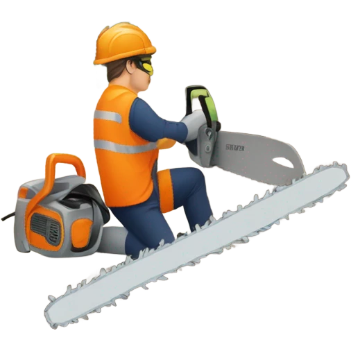 tree cutting  emoji