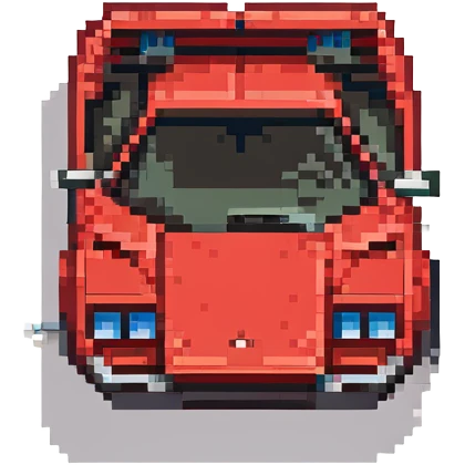 красная Lamborghini Countach, no background emoji