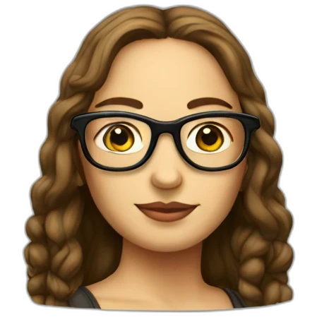 monalisa with nerd glasses emoji