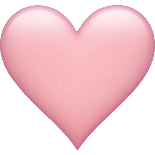 Light pink heart emoji
