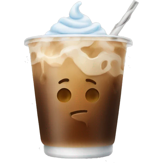 Iced coffee emoji