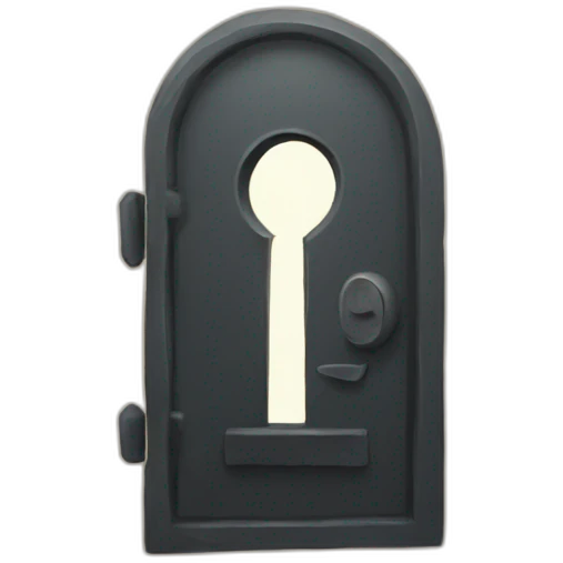Mysterious keyhole emoji