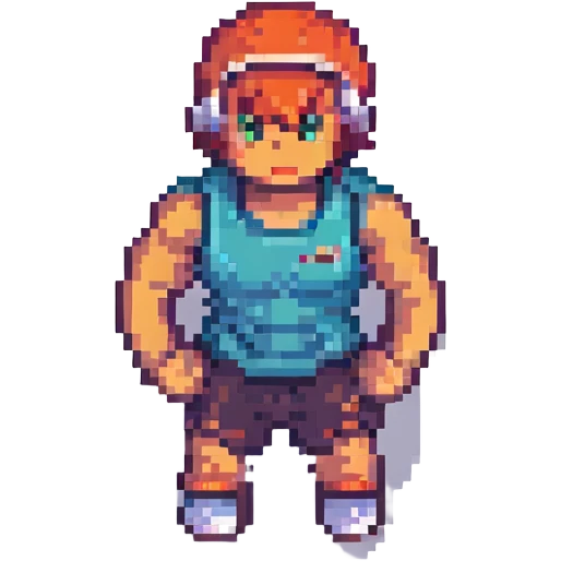 gym icon, pixel art style emoji