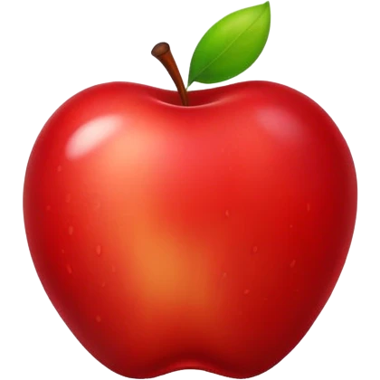 sad apple emoji