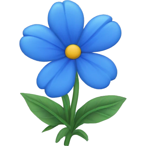 blue-flower emoji