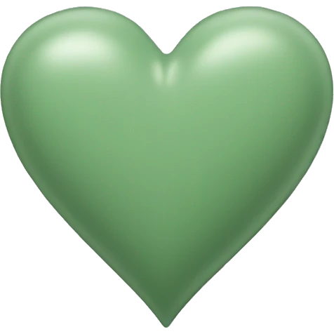 sage green heart emoji