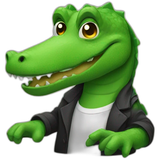 Dj alligator emoji