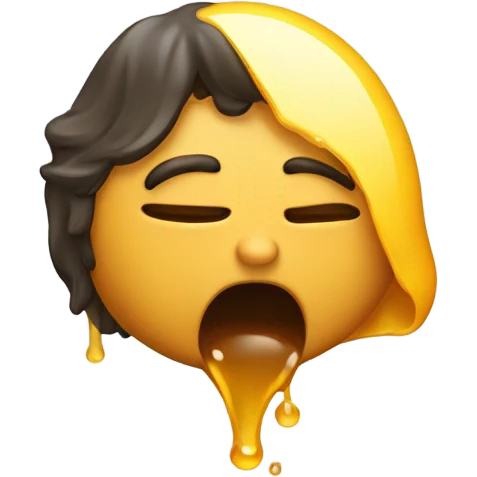 Guy throwing up honey emoji