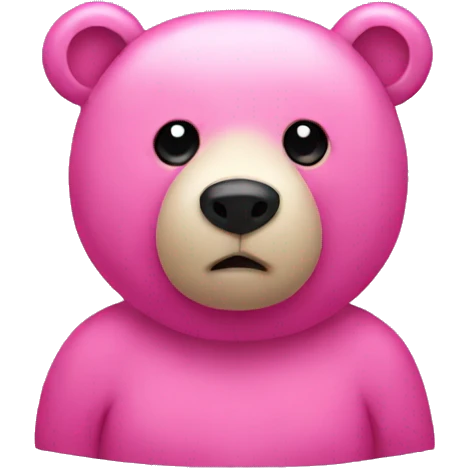 bear pink emoji