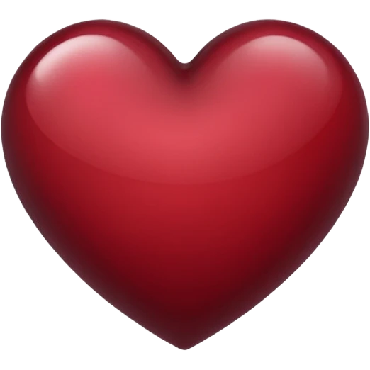 Wine colour heart emoji emoji