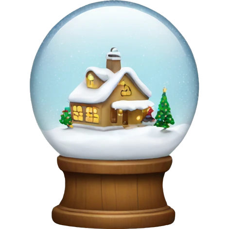 Christmas snowglobe emoji