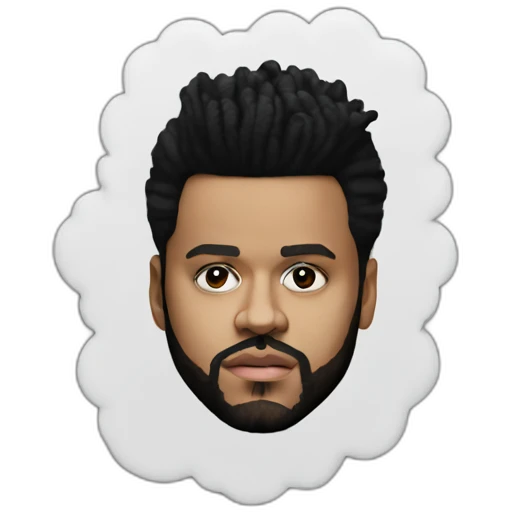hyperrealistic the weeknd emoji