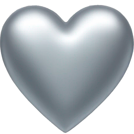 Silver heart emoji