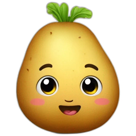 cute potatoa emoji